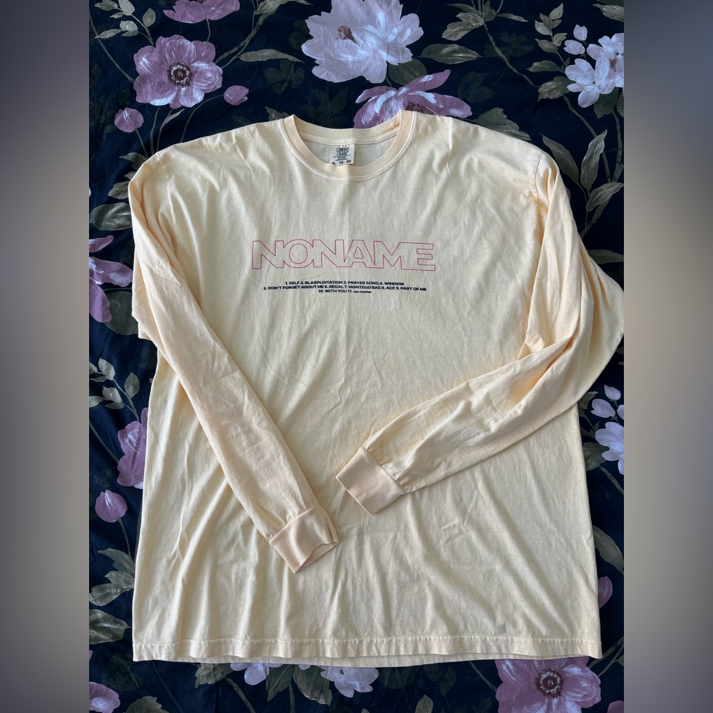 Noname Concert Light Yellow Long Sleeve Tee